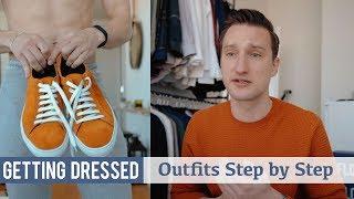 How I Styled These Orange Sneakers | Men's Spring Fashion | Getting Dressed #25