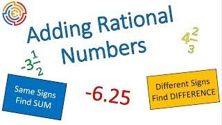 Efficiently Adding Rational Numbers and Integers | Grade 7 Mathematics