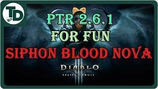 Sonic the Necromancer 230+ Move speed | For Fun Siphon Blood Nova | Diablo 3 Season 12 PTR 2.6.1