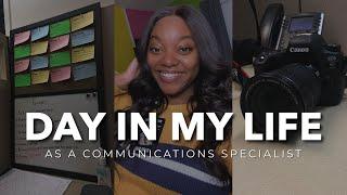 WORK VLOG: A DAY IN MY LIFE AS A COMMUNICATIONS SPECIALIST | Dominique Imani
