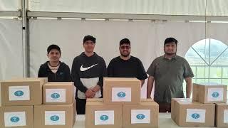 MKA Baitul Mujeeb food distribution program in collobration with Humanity First Belgium