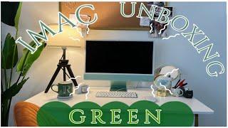 Green M1 iMac Unboxing! | 24" (2021) 