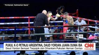 Pukul K-O Petinju Argentina, Daud Yordan Juara Dunia IBA