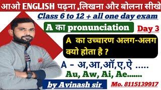 Pronunciation rules in english/ सही उच्चारण करना सीखें/ by Avinash sir