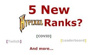 Top 5 Ranks that should be Added to the Hypixel Network