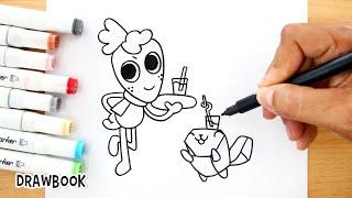 Drawing and painting SPROUT & PEBBLE Together | Dandy's World