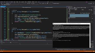 C# Public/Private Key Encryption using Visual Studio 2019 |  RSA Cryptography