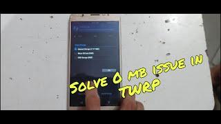 How to solve internal storage issue in TWRP | 2021 |