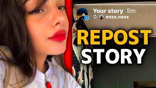 How To Repost Someone Else's Instagram Story To Your Own! | Instagram Story Collaboration Feature