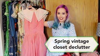 Spring Vintage Closet Decluttter | Vintage Closet Cleanout 2022