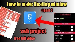 how to make floating window injector in sketchware tutorial,#2023,new video,#sketchware#part2