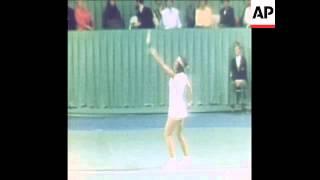 SYND 7-1-74 FINAL OF SPALDING MIXED TENNIS DOUBLES, KING AND DAVIDSON WIN