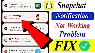 How to fix snapchat notifications not working || snapchat notification not working android