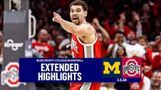 Michigan at Ohio State: College Basketball Extended Highlights I CBS Sports