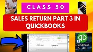 how to record Sales Return in quickbooks part3 | Sales Return | QuickBook tutorial 50 Muhammad Abbas