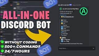 How to make All in One Discord Bot | Replit | No Coding #discord