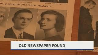 Old Newspaper Found - September 6th, 2019