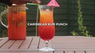 FRUITY Caribbean RUM PUNCH recipe! Made EASY!