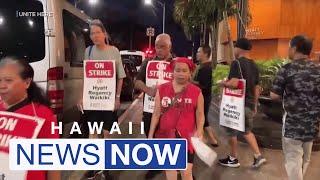 Strike begins for 5,000 hotel workers in Waikiki, Kauai, this Labor Day weekend