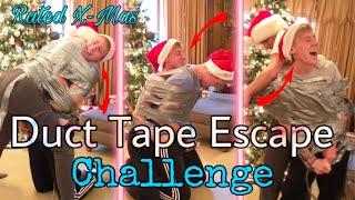 DUCT TAPE ESCAPE CHALLENGE **STUCK TOGETHER**// Rated X-Mas Calendar: Day 2