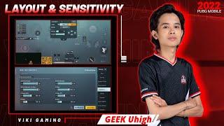 NEW SENSITIVITY AND CONTROL GEEK UHIGH !! BEST 5 FINGER CLAW + GYRO PUBG MOBILE 2022