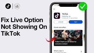 How To Fix Live Option Not Showing On TikTok 2024 | TikTok Live Option Not Showing in App