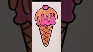 Satisfying ice cream Coloring   #shorts  #satisfying #trending #arts #drawing