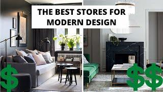 The BEST Stores for Modern Interior Design, Affordable + Luxury | MONEY SAVING Design Tips #shorts