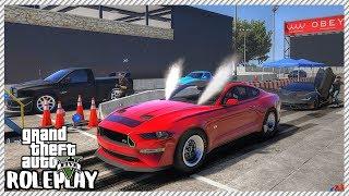 GTA 5 Roleplay - Monster Mustang Drag 'DESTROYS' Bugatti Chiron | RedlineRP #213