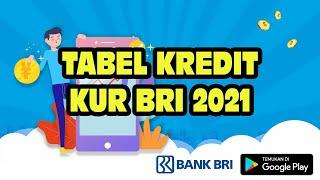 TABEL KREDIT KUR BRI 2021