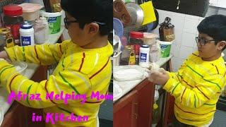 Afraz Helping Mom in Kitchen #shorts #shortvideo