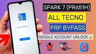 All Tecno Spark 7 (PR651H) FRP Bypass || Google Account Unlock || New Security 2024