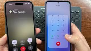 iPhone 15 Pro Max Outgoing & Incoming Call with Logitech K380 Bluetooth Keyboard + Texting + Music