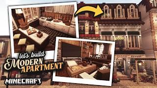 Building a Modern Apartment Interior ️┊Minecraft with Cocricot Miniaturia Mods