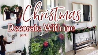 2021 Christmas Decorate With Me / Holiday Entryway Decorating Ideas / Christmas Shop & Decorate