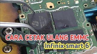 Cara cetak ulang emmc [ infinix smart 6 emmc reballing emmc ]