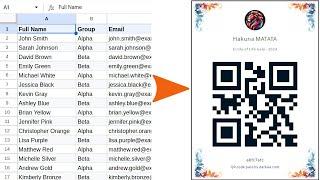 Generate and send QR Code e-tickets in Google Sheets for attendance tracking (with check-in)