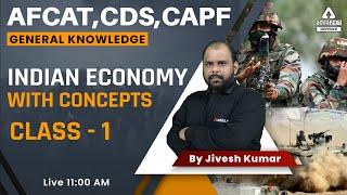 CDS 2 2022 | Indian  Economy for AFCAT, CDS, CAPF |AFCAT GK Preparation | By Jivesh Sir