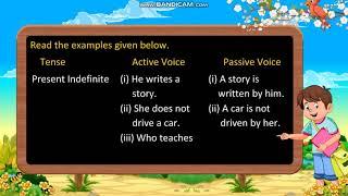 Class 8: Active and Passive Voice