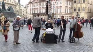 Prague Buskers Old Town Square 1