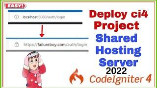 How to upload Codeigniter 4 project to cPanel hosting server 2022