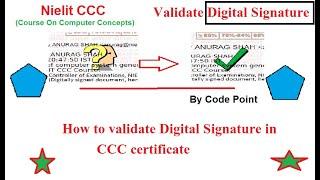 CCC (course on computer concepts) Certificate validation Error