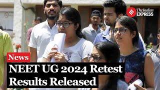 NEET Result 2024: NTA Releases NEET UG 2024 Retest Results for 1563 Candidates