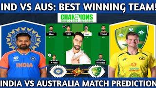 India vs Australia Dream Team |India vs Australia ICC Champions Trophy Semi Final|IND vs AUS Dream11