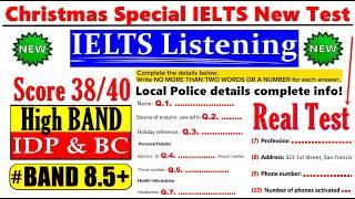 IELTS LISTENING PRACTICE TEST 2024 WITH ANSWERS | 25.12.2024