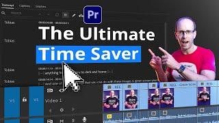 New Text-Based Editing in Premiere Pro 2023 | SAVE HOURS of Editing Work!