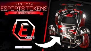 Buying Every *NEW* Esports Decal In The Rocket League Item Shop!