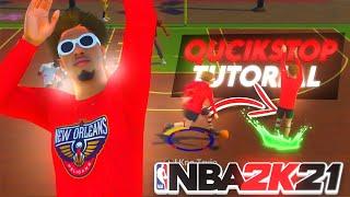 HOW TO QUICKSTOP on NBA 2K21! AFTER PATCH 4 w/HANDCAM TUTORIAL! FASTEST QUICKSTOP NBA2K21!