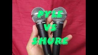 Pyle PDmic58 vs Shure SM58