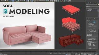 Modeling sofa in 3ds Max. How to make it?